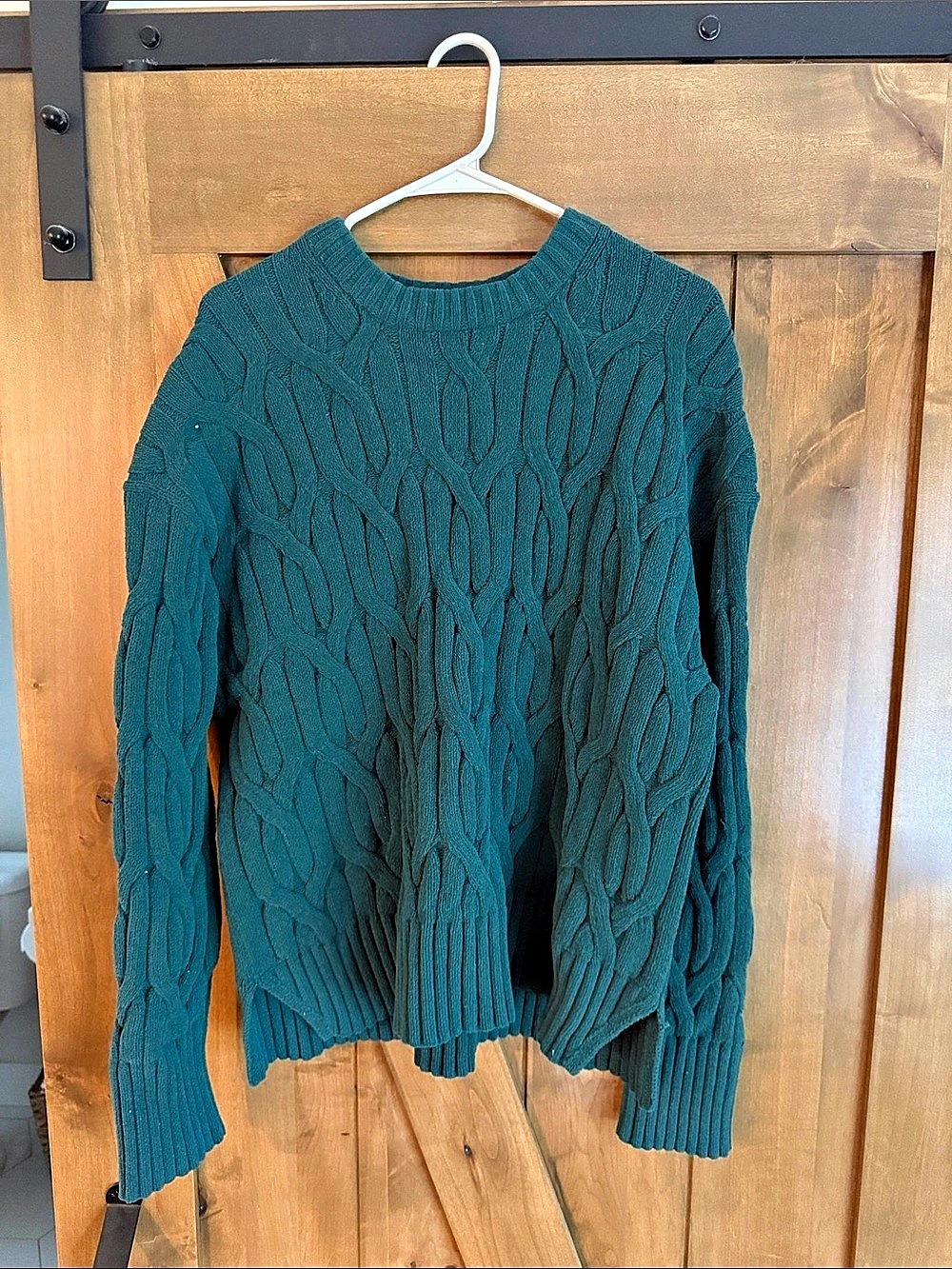 Lululemon Cable Knit Crewneck Blue/green in Medium